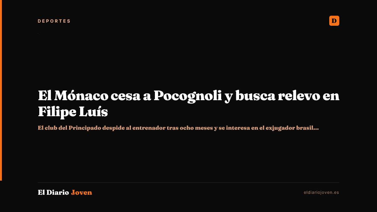 El Mónaco cesa a Pocognoli y busca relevo en Filipe Luís