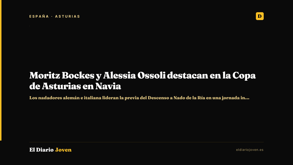 Moritz Bockes y Alessia Ossoli destacan en la Copa de Asturias en Navia