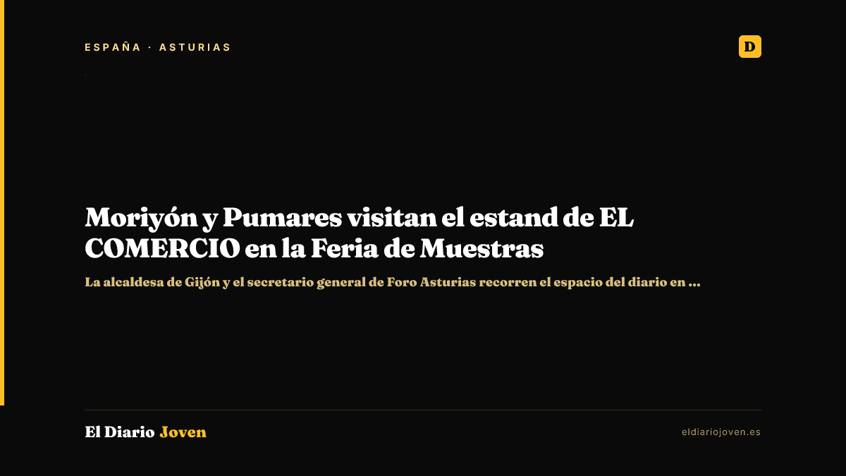 Moriyón y Pumares visitan el estand de EL COMERCIO en la Feria de Muestras