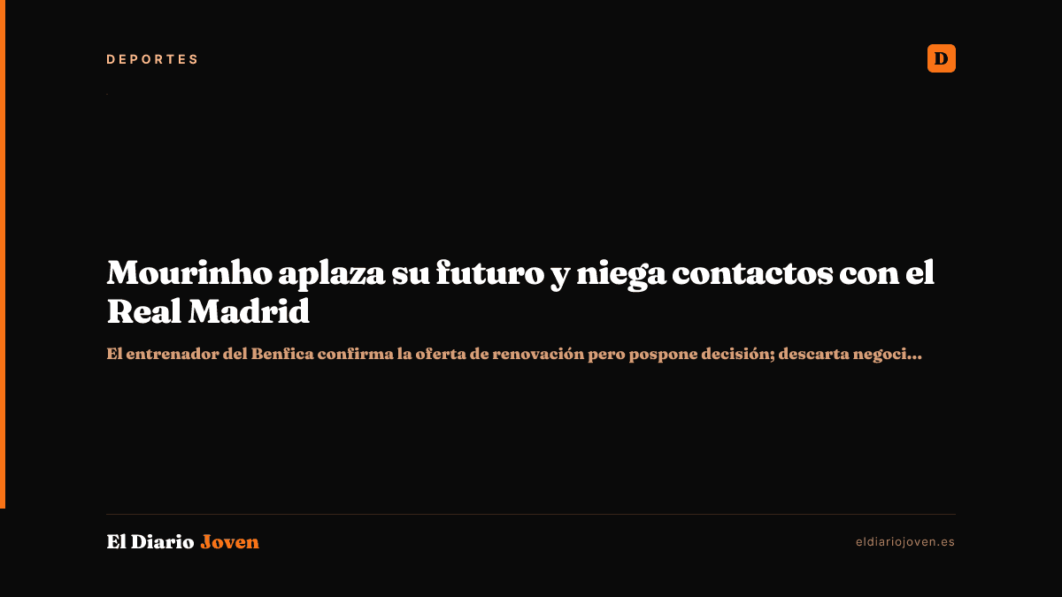 Mourinho aplaza su futuro y niega contactos con el Real Madrid