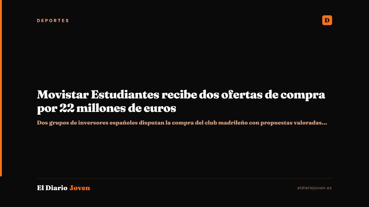 Movistar Estudiantes recibe dos ofertas de compra por 22 millones de euros