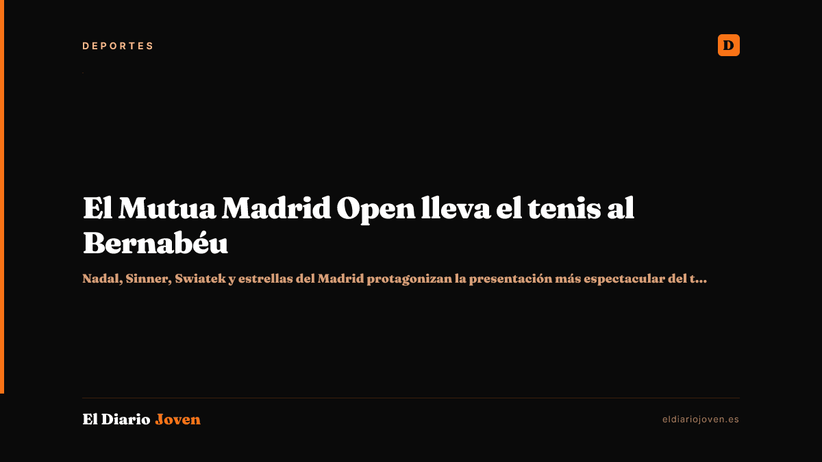 El Mutua Madrid Open lleva el tenis al Bernabéu