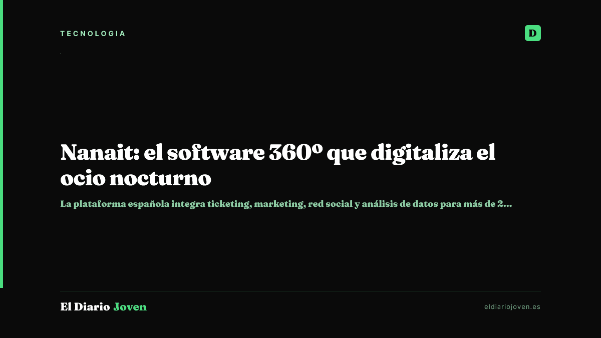Nanait: el software 360º que digitaliza el ocio nocturno