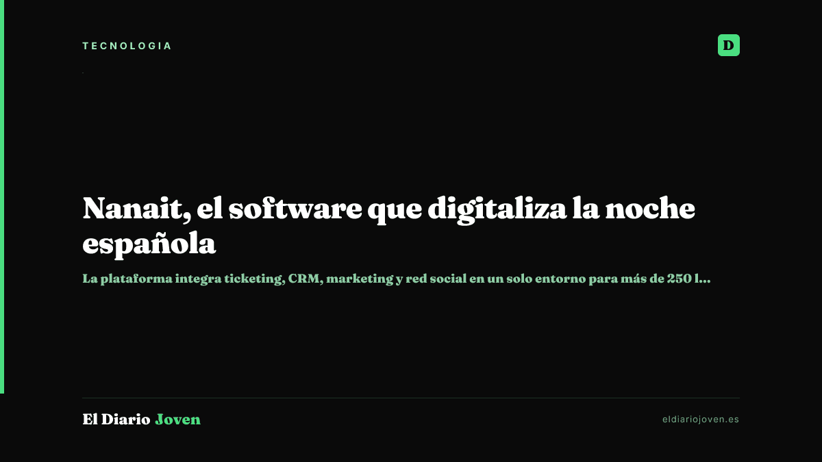 Nanait, el software que digitaliza la noche española