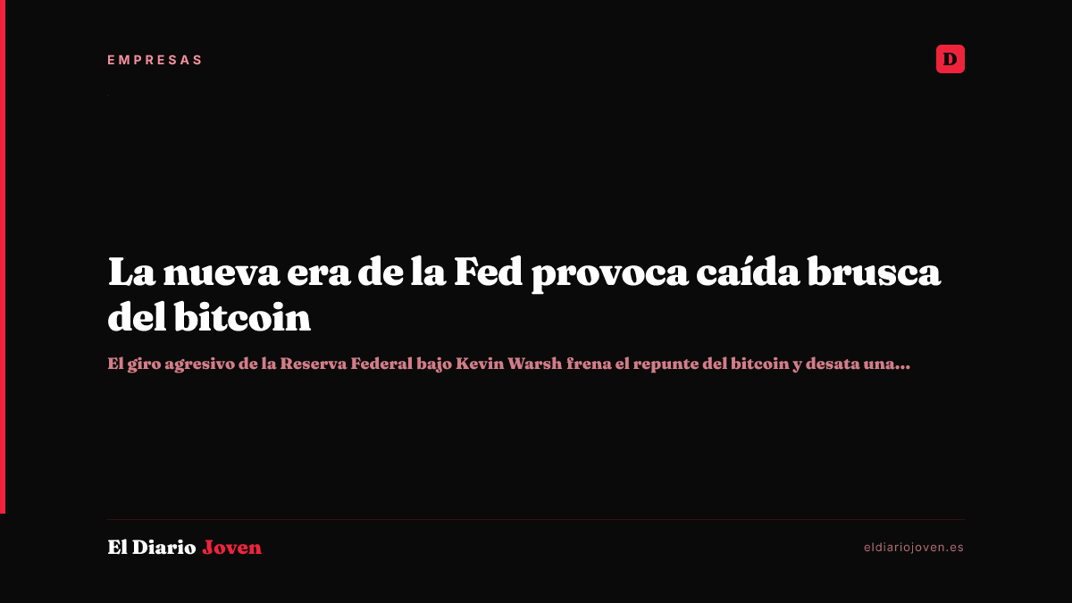 La nueva era de la Fed provoca caída brusca del bitcoin