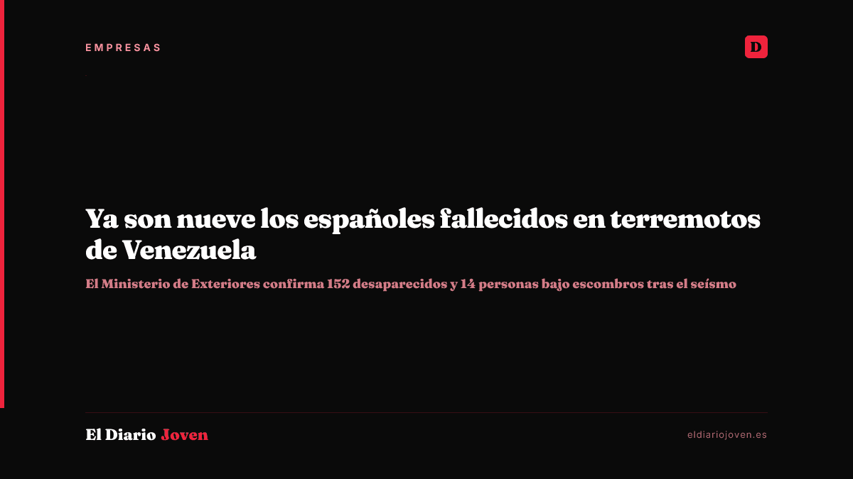 Ya son nueve los españoles fallecidos en terremotos de Venezuela