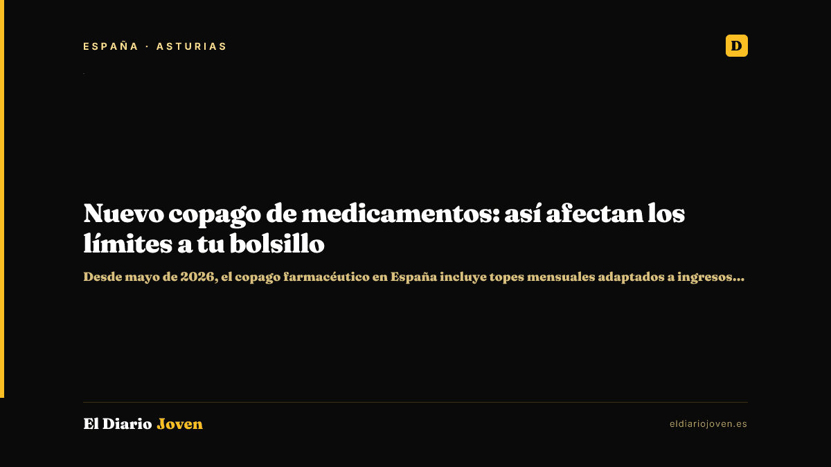 Nuevo copago de medicamentos: así afectan los límites a tu bolsillo