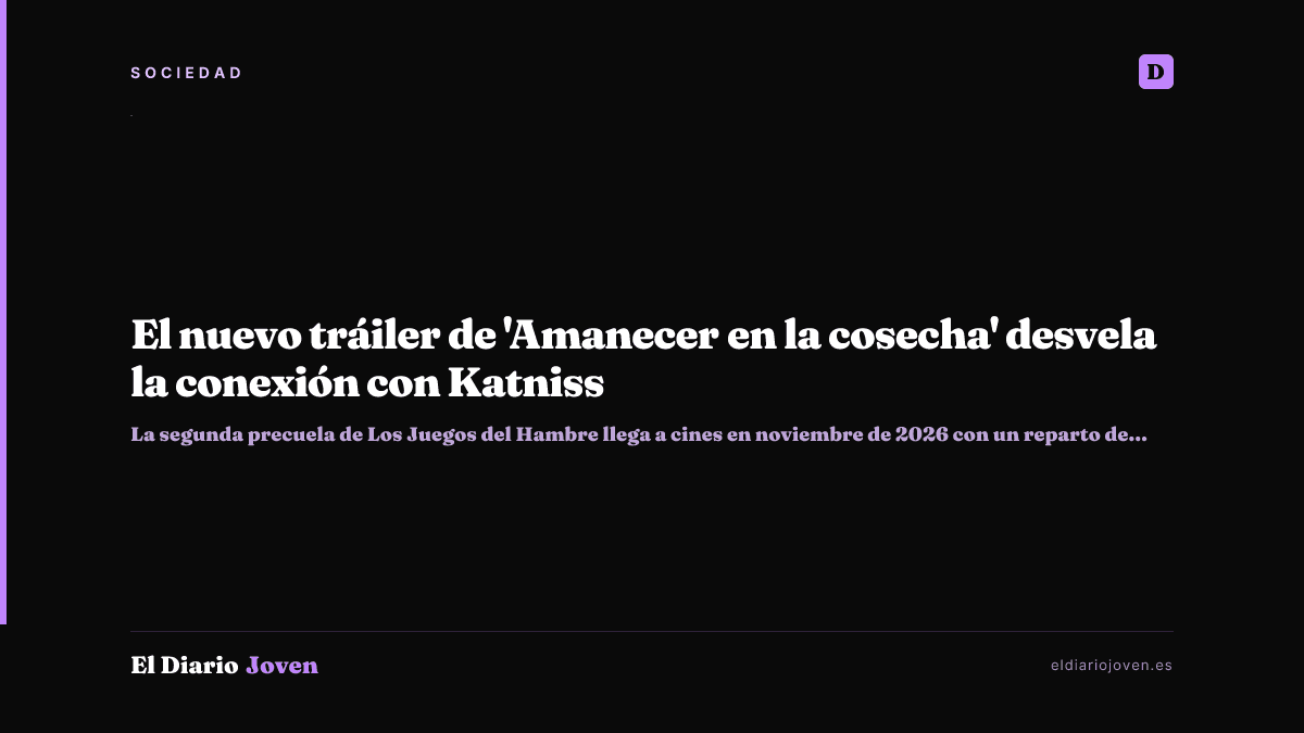 El nuevo tráiler de 'Amanecer en la cosecha' desvela la conexión con Katniss