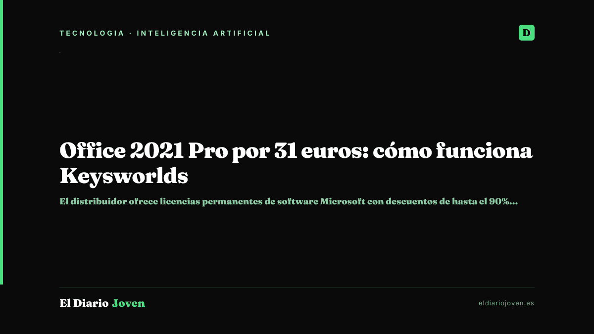 Office 2021 Pro por 31 euros: cómo funciona Keysworlds