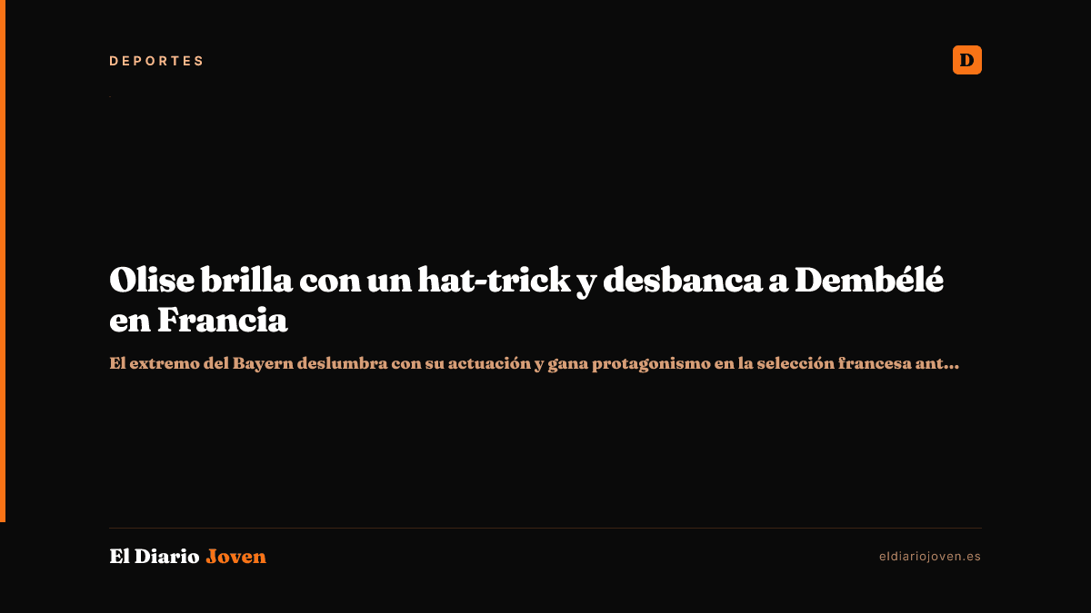 Olise brilla con un hat-trick y desbanca a Dembélé en Francia