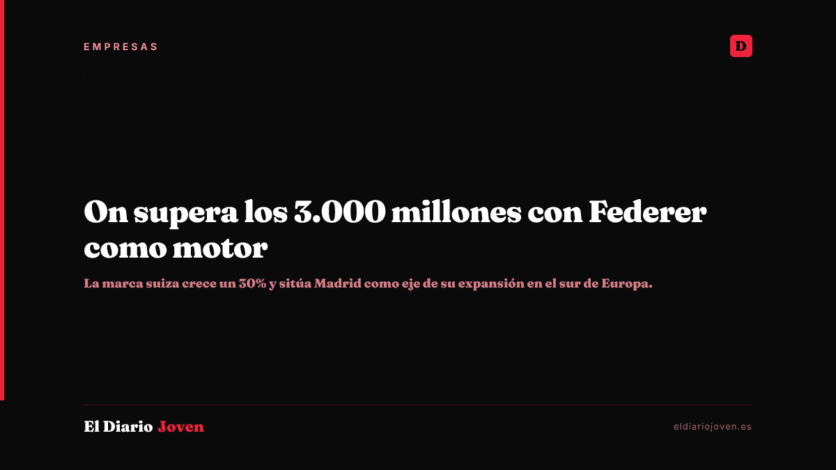 On supera los 3.000 millones con Federer como motor