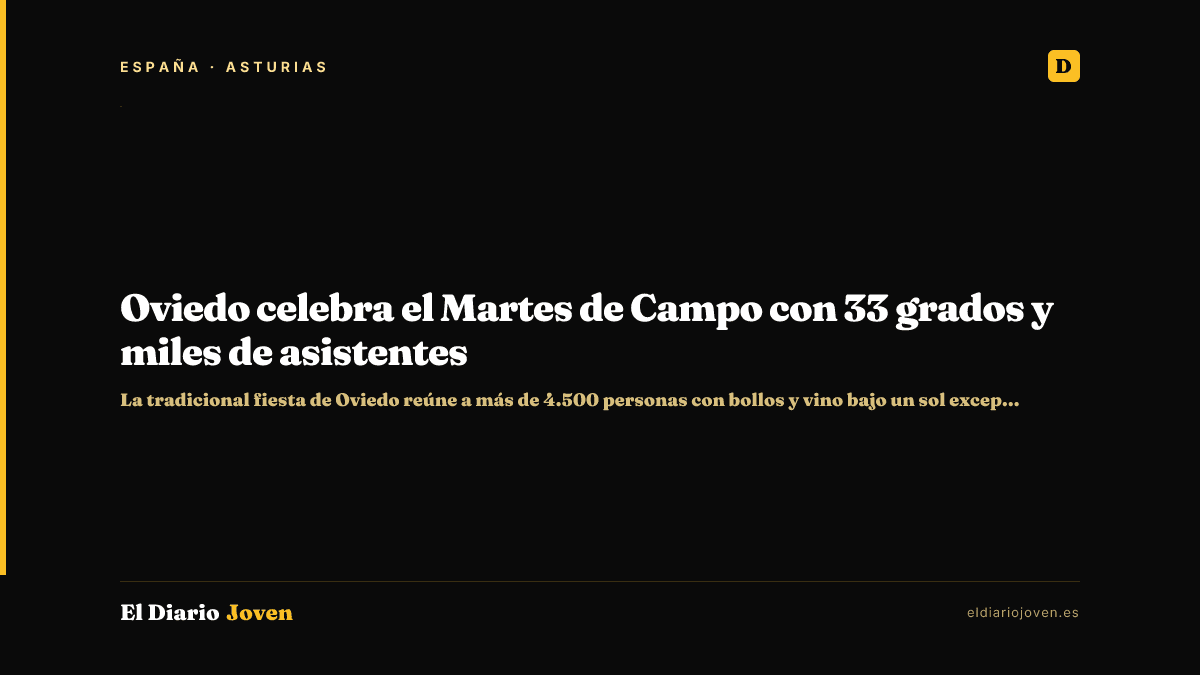 Oviedo celebra el Martes de Campo con 33 grados y miles de asistentes