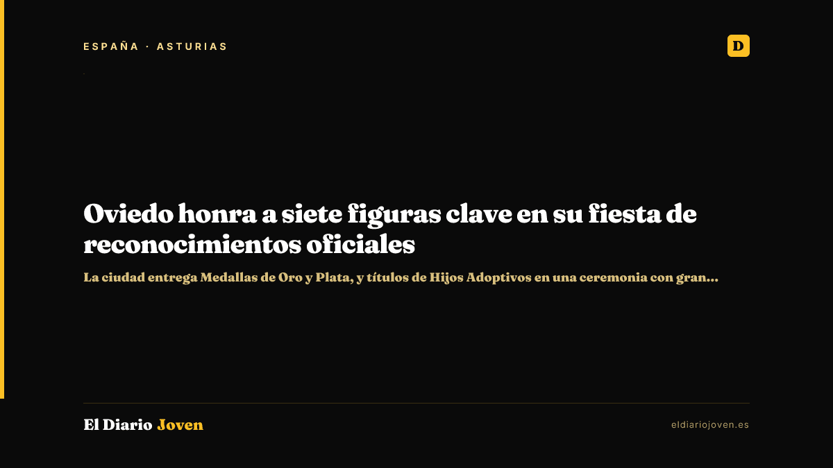 Oviedo honra a siete figuras clave en su fiesta de reconocimientos oficiales
