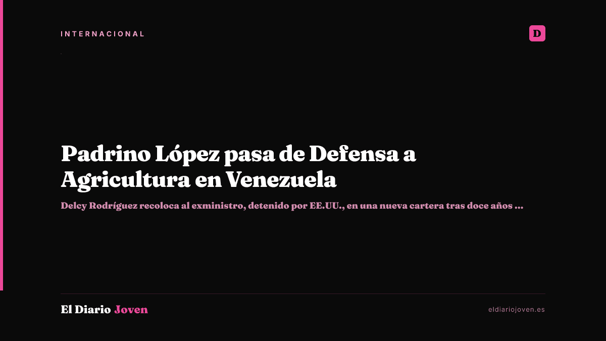 Padrino López pasa de Defensa a Agricultura en Venezuela