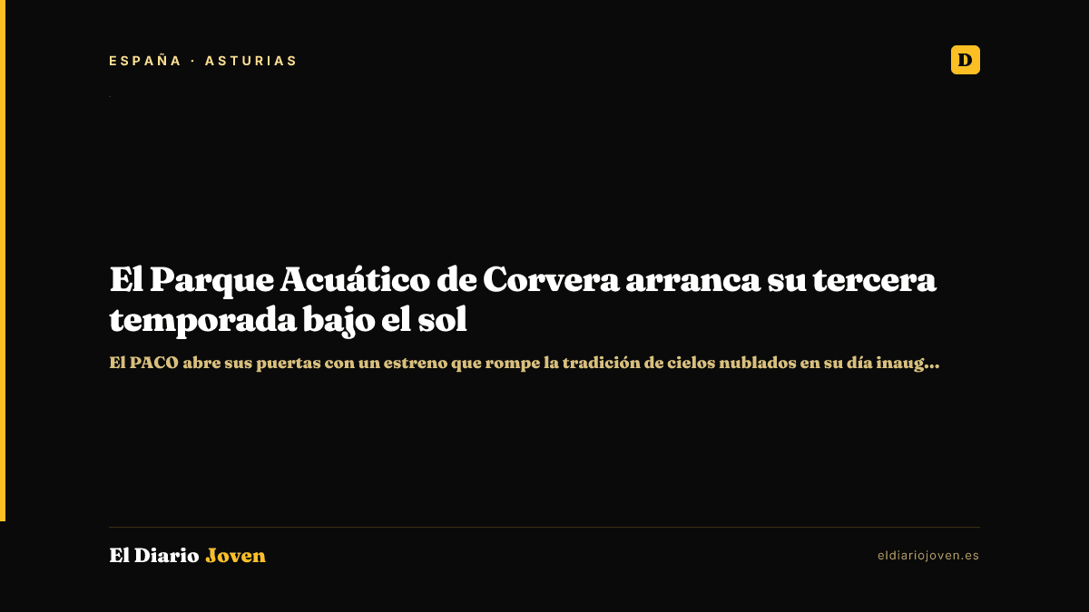 El Parque Acuático de Corvera arranca su tercera temporada bajo el sol