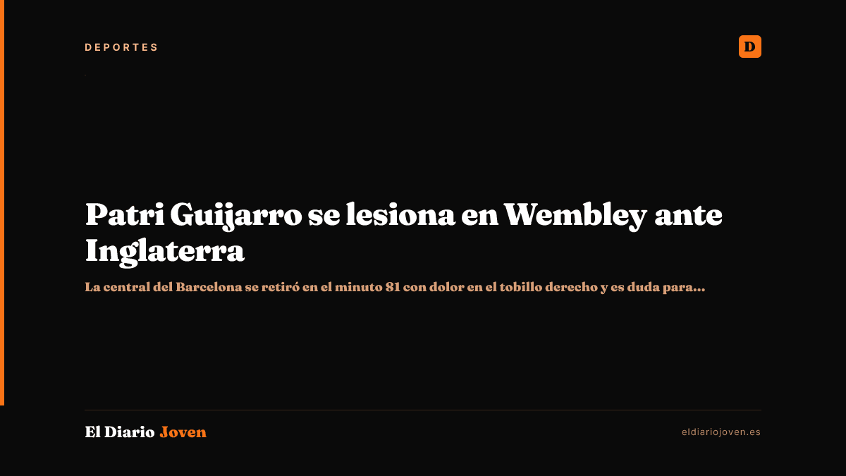 Patri Guijarro se lesiona en Wembley ante Inglaterra