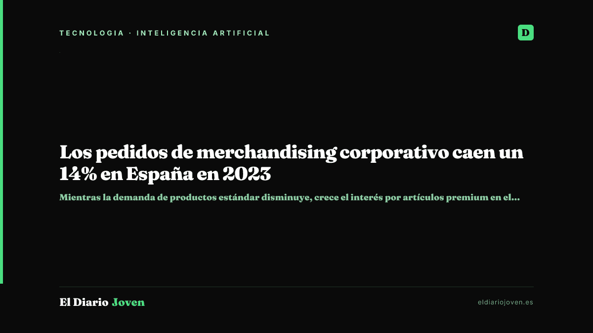 Los pedidos de merchandising corporativo caen un 14% en España en 2023