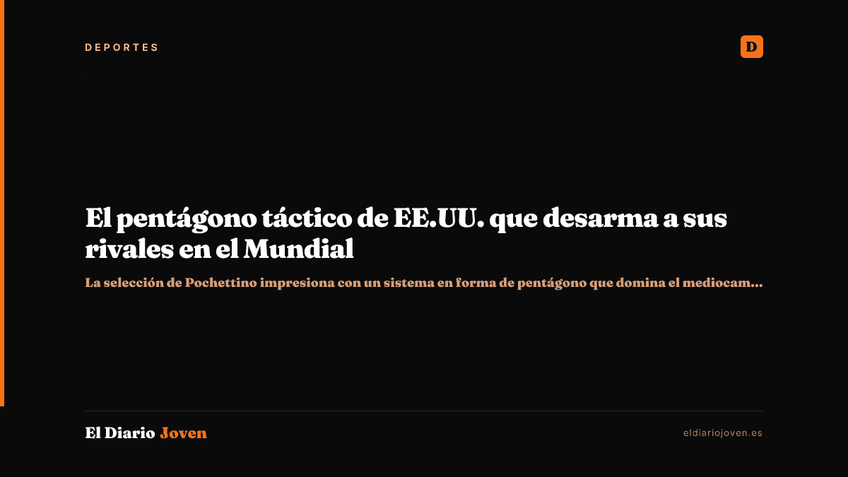 El pentágono táctico de EE.UU. que desarma a sus rivales en el Mundial