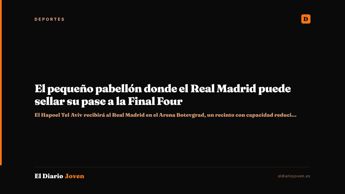 El pequeño pabellón donde el Real Madrid puede sellar su pase a la Final Four