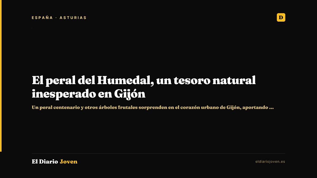 El peral del Humedal, un tesoro natural inesperado en Gijón