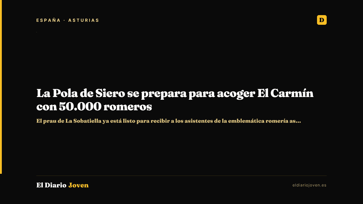 La Pola de Siero se prepara para acoger El Carmín con 50.000 romeros