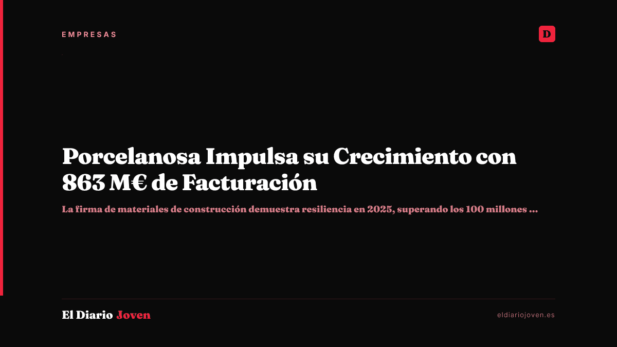 Porcelanosa Impulsa su Crecimiento con 863 M€ de Facturación