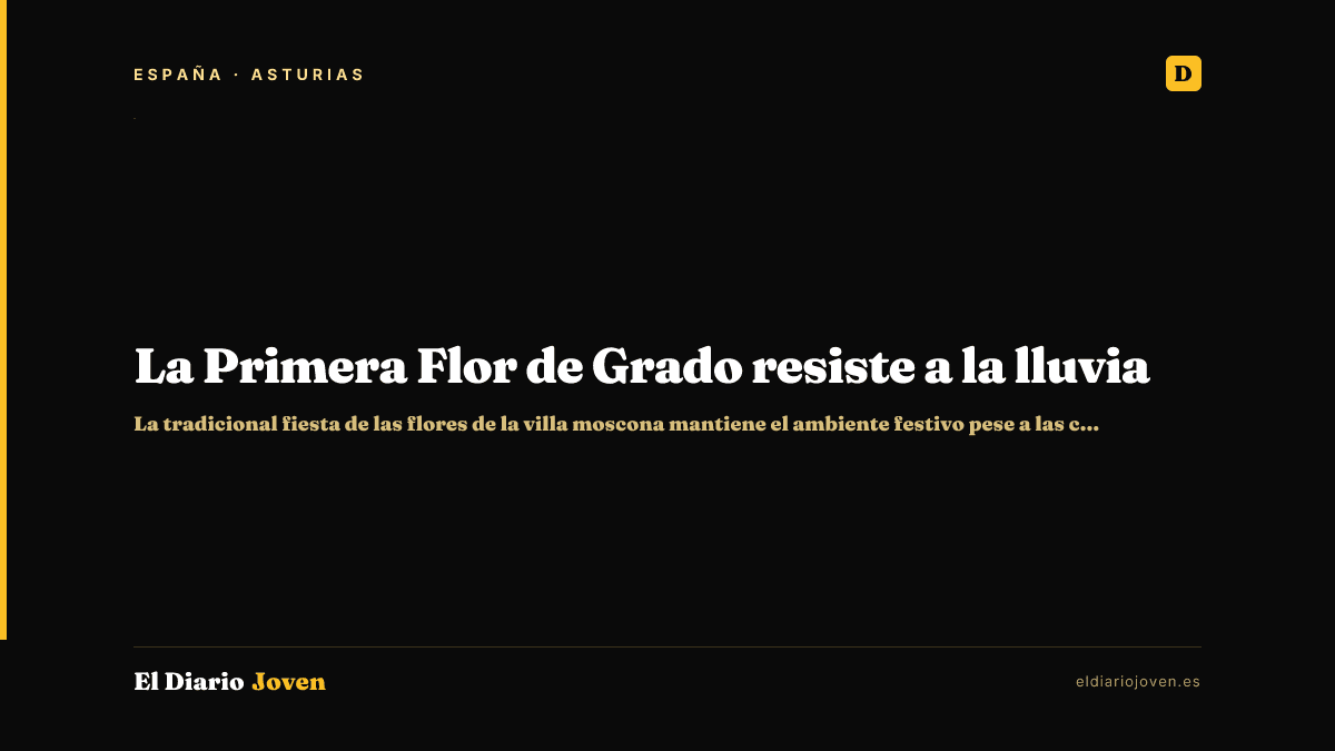 La Primera Flor de Grado resiste a la lluvia