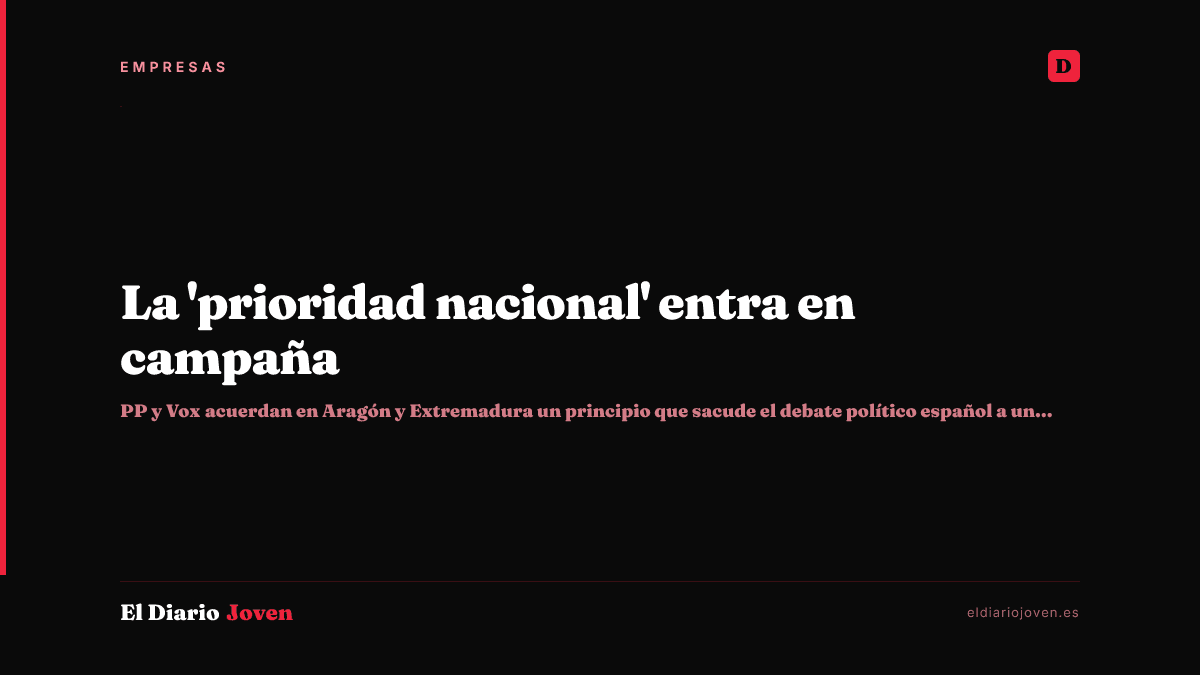 La 'prioridad nacional' entra en campaña