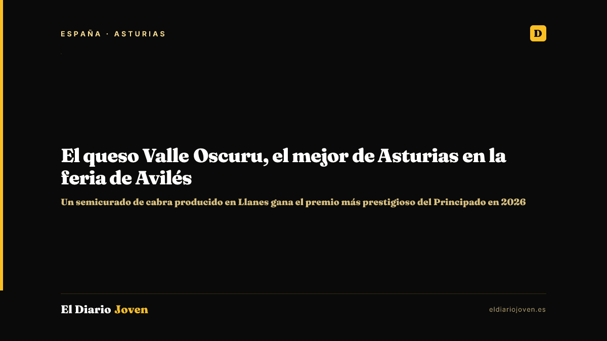 El queso Valle Oscuru, el mejor de Asturias en la feria de Avilés