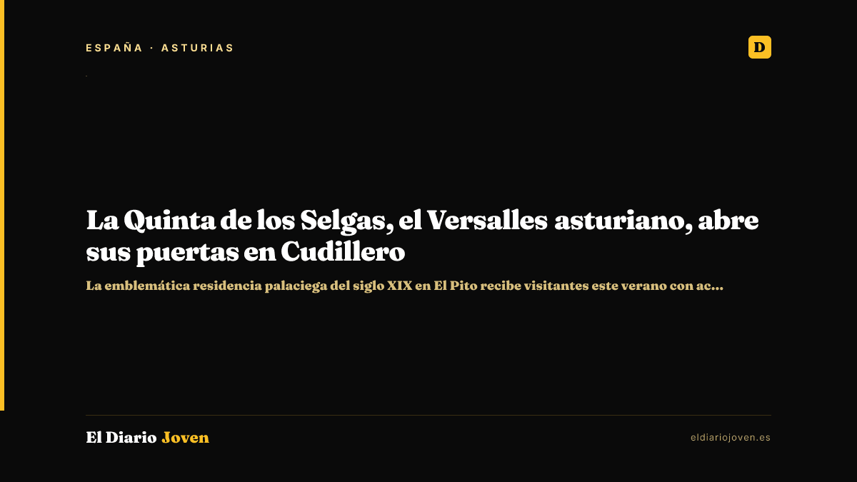 La Quinta de los Selgas, el Versalles asturiano, abre sus puertas en Cudillero