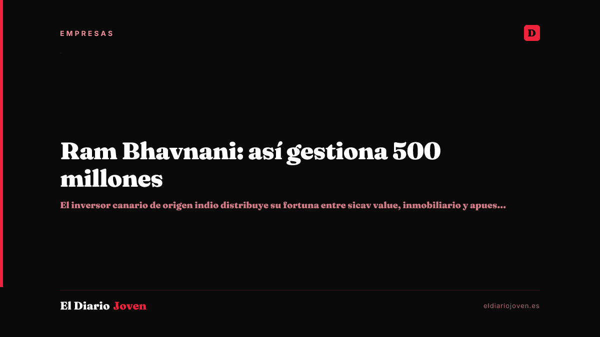 Ram Bhavnani: así gestiona 500 millones
