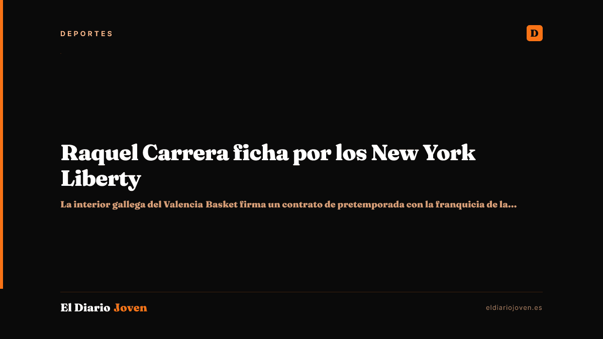 Raquel Carrera ficha por los New York Liberty