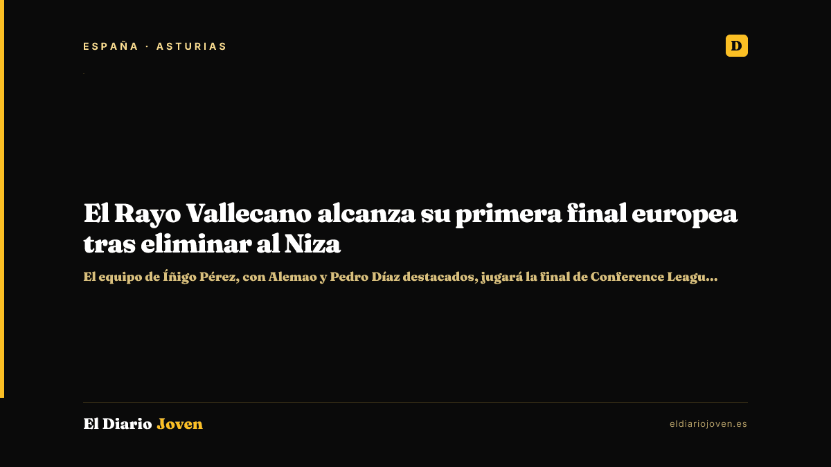 El Rayo Vallecano alcanza su primera final europea tras eliminar al Niza