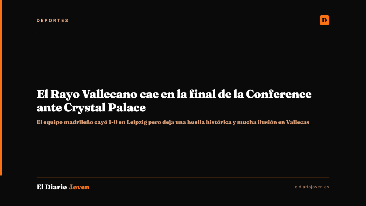 El Rayo Vallecano cae en la final de la Conference ante Crystal Palace