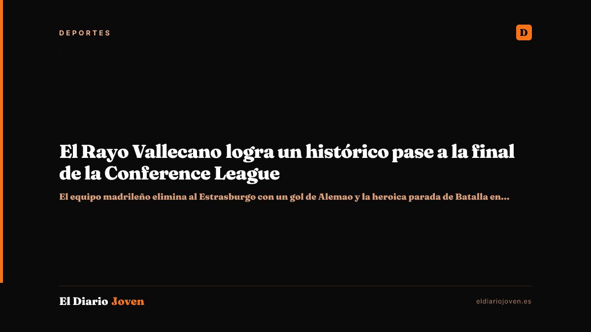 El Rayo Vallecano logra un histórico pase a la final de la Conference League