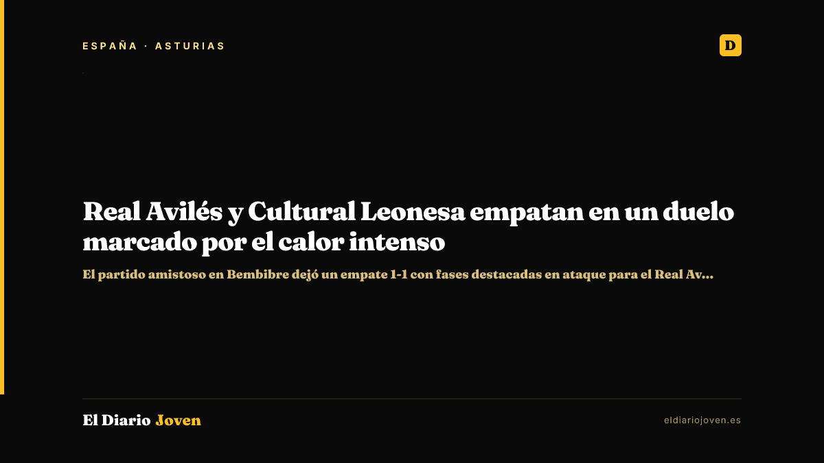 Real Avilés y Cultural Leonesa empatan en un duelo marcado por el calor intenso