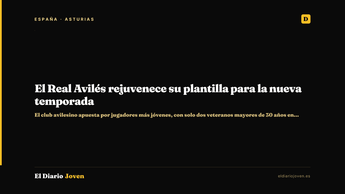 El Real Avilés rejuvenece su plantilla para la nueva temporada