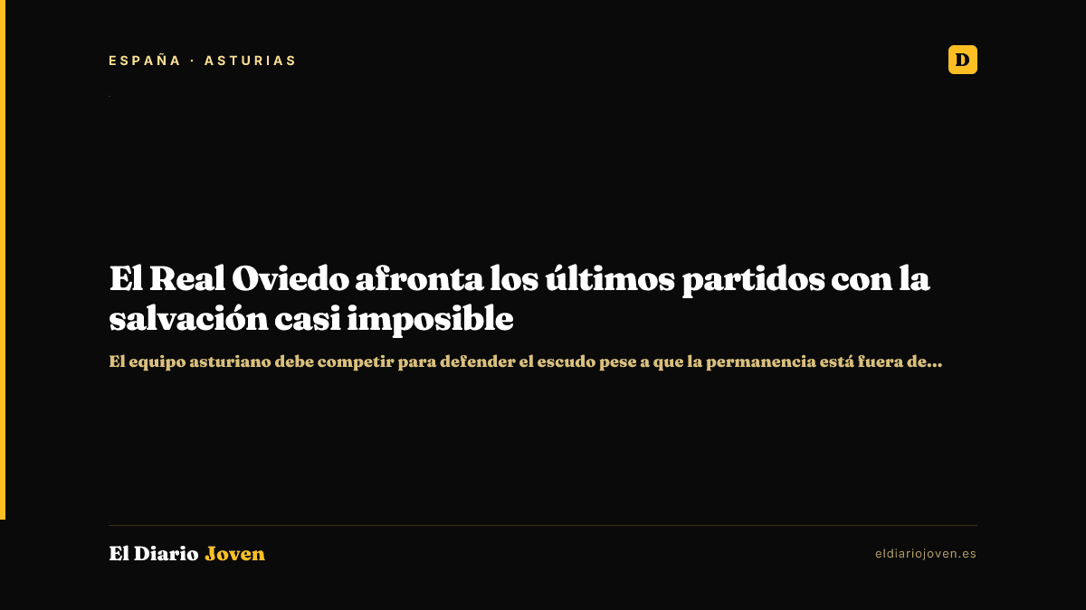 El Real Oviedo afronta los últimos partidos con la salvación casi imposible