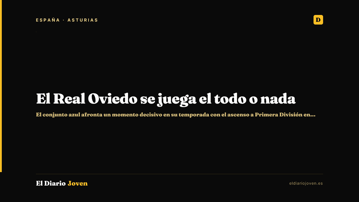 El Real Oviedo se juega el todo o nada