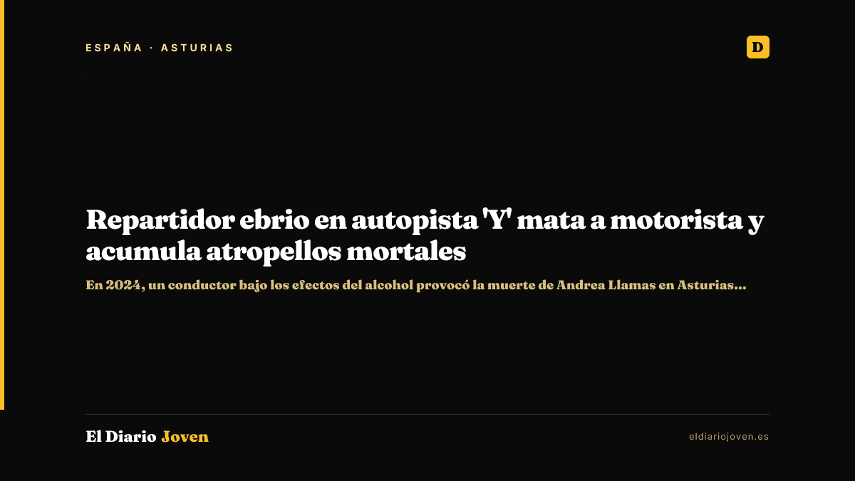 Repartidor ebrio en autopista 'Y' mata a motorista y acumula atropellos mortales
