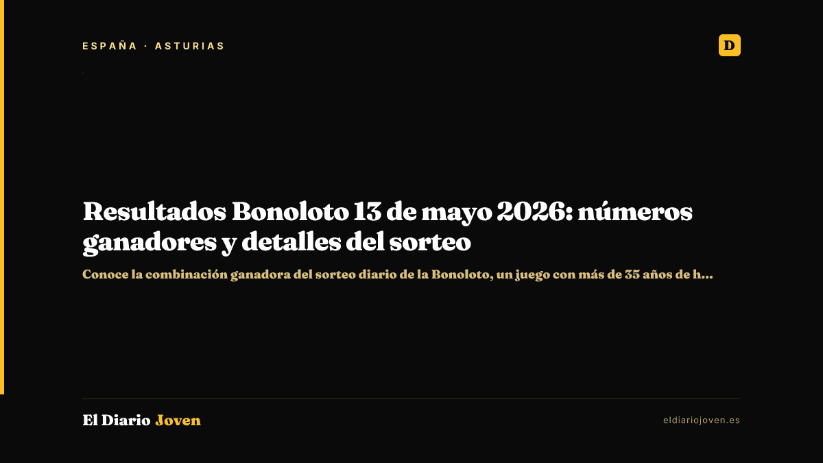 Resultados Bonoloto 13 de mayo 2026: números ganadores y detalles del sorteo