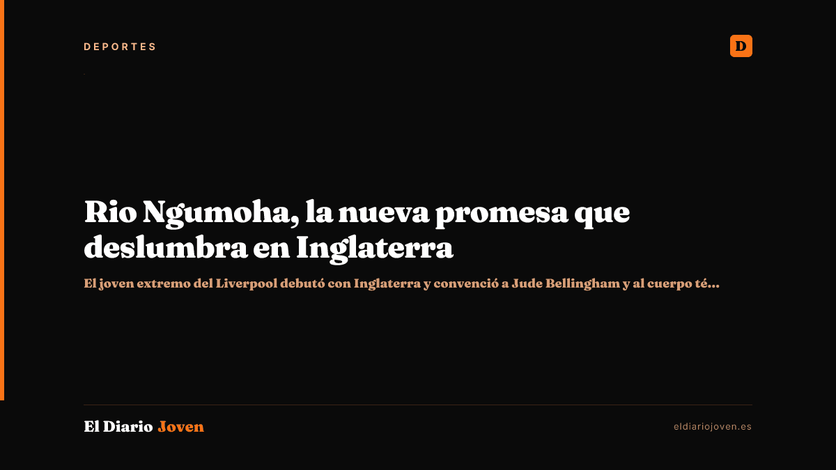 Rio Ngumoha, la nueva promesa que deslumbra en Inglaterra