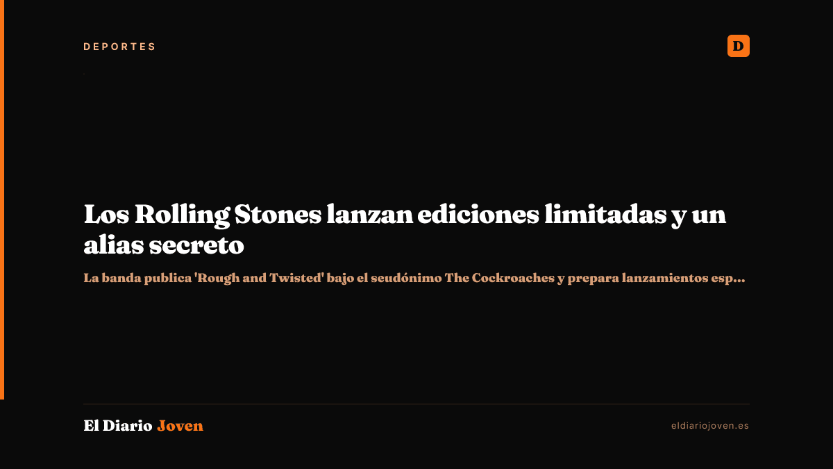 Los Rolling Stones lanzan ediciones limitadas y un alias secreto