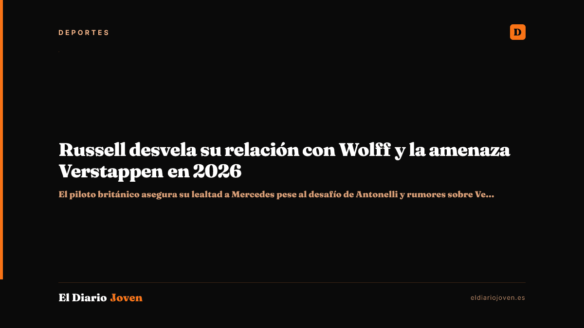Russell desvela su relación con Wolff y la amenaza Verstappen en 2026