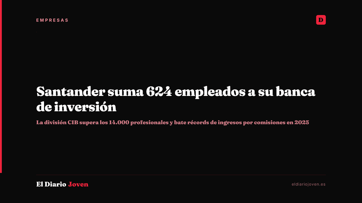 Santander suma 624 empleados a su banca de inversión