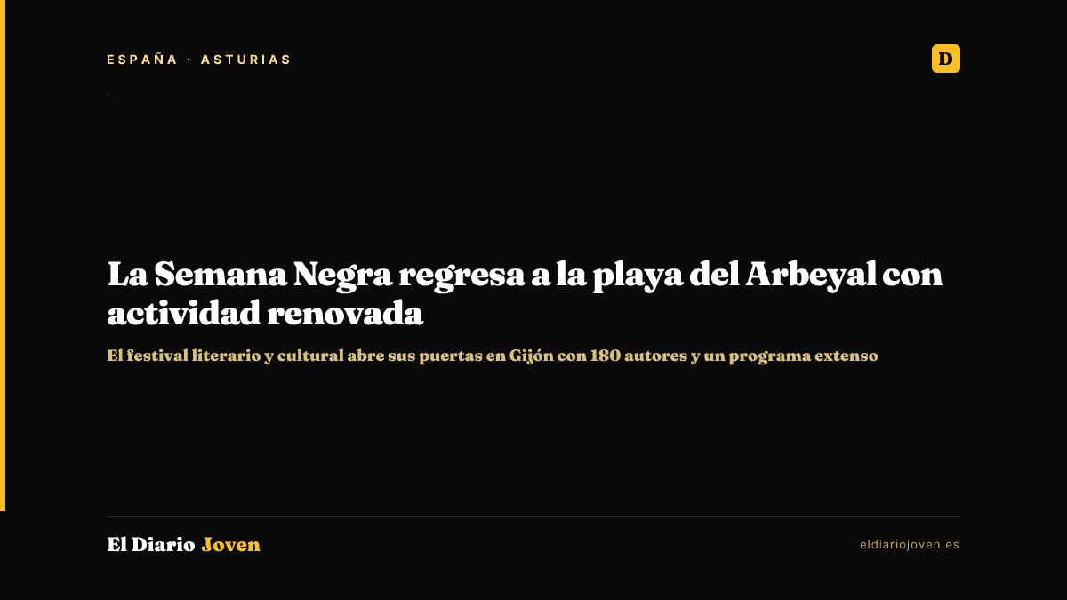 La Semana Negra regresa a la playa del Arbeyal con actividad renovada