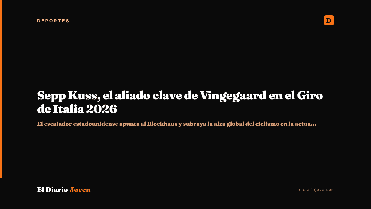 Sepp Kuss, el aliado clave de Vingegaard en el Giro de Italia 2026