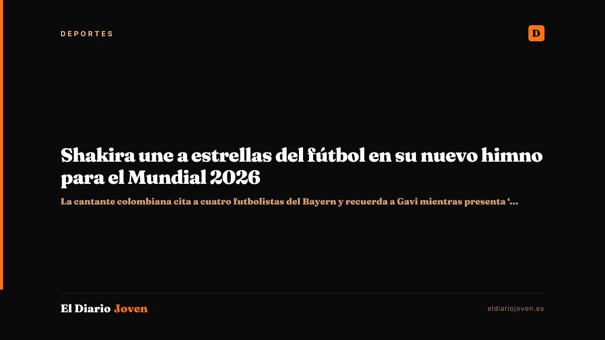 Shakira une a estrellas del fútbol en su nuevo himno para el Mundial 2026