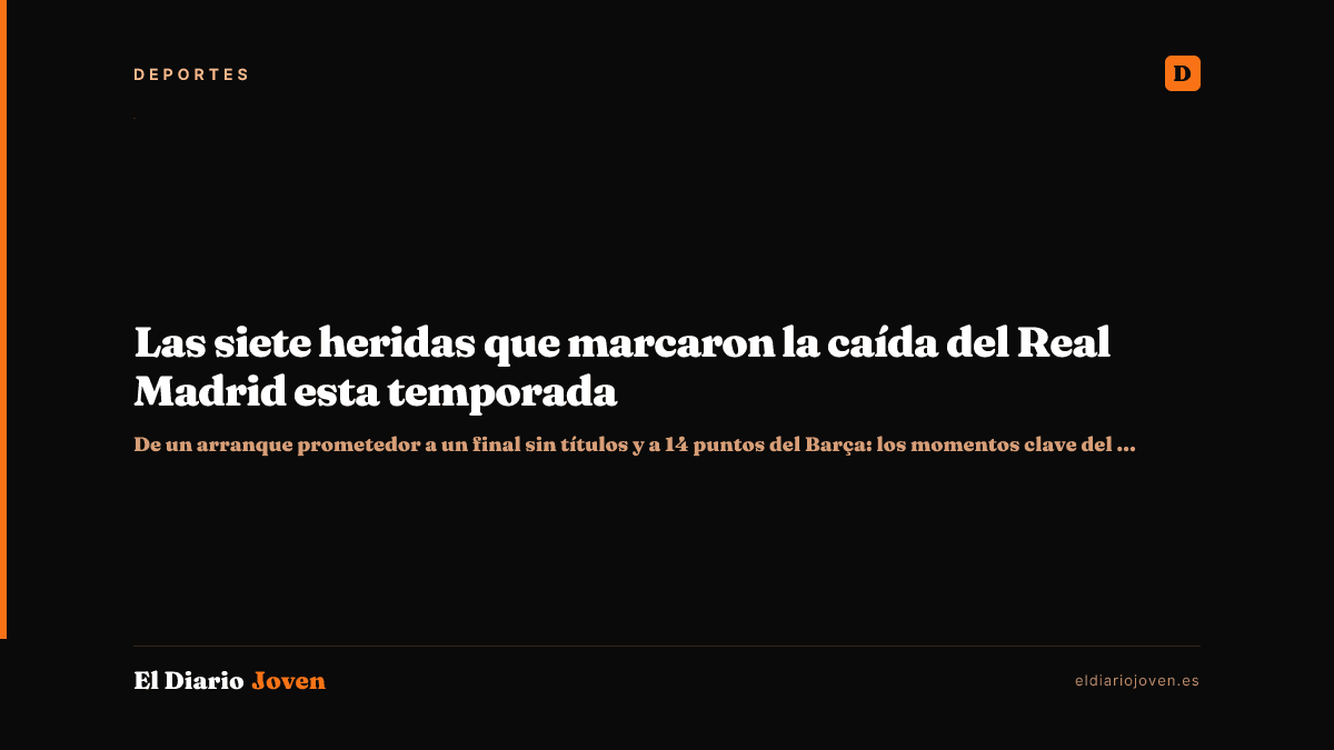 Las siete heridas que marcaron la caída del Real Madrid esta temporada