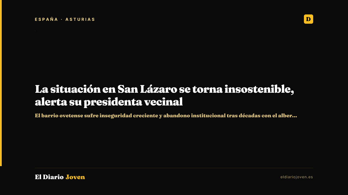 La situación en San Lázaro se torna insostenible, alerta su presidenta vecinal